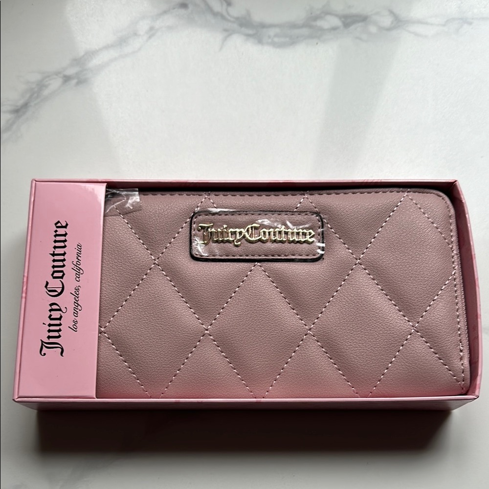 Juicy Couture Pink Quilted Wallet